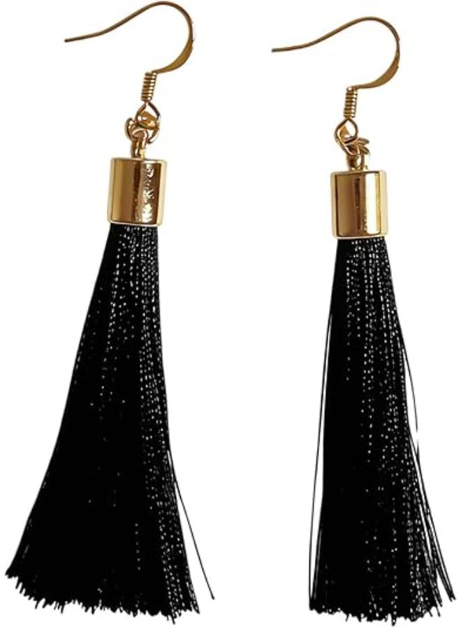 Bohemian Tassel Earrings for Women-Trendy Long Fringe Statement Earrings Jewelry - Image 1